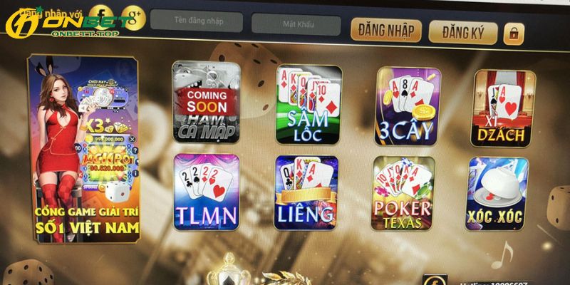 Các tựa game hot hit làm nên tên tuổi ONBET